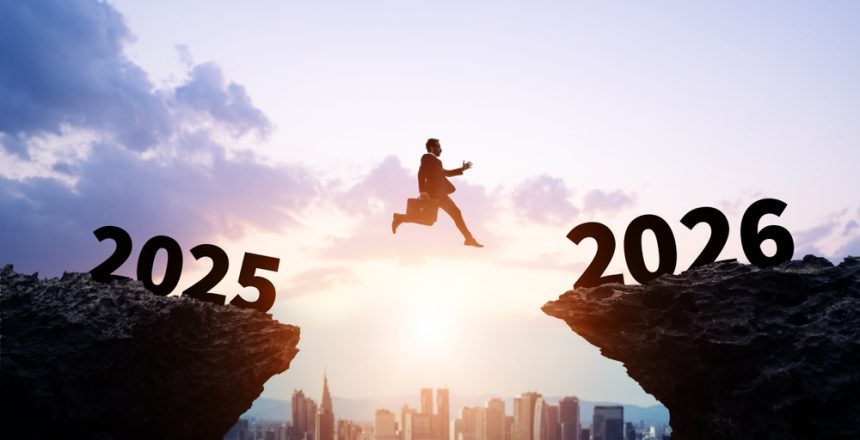 Businessman,Jumping,From,2025,To,2026.,2026,New,Year,Concept.