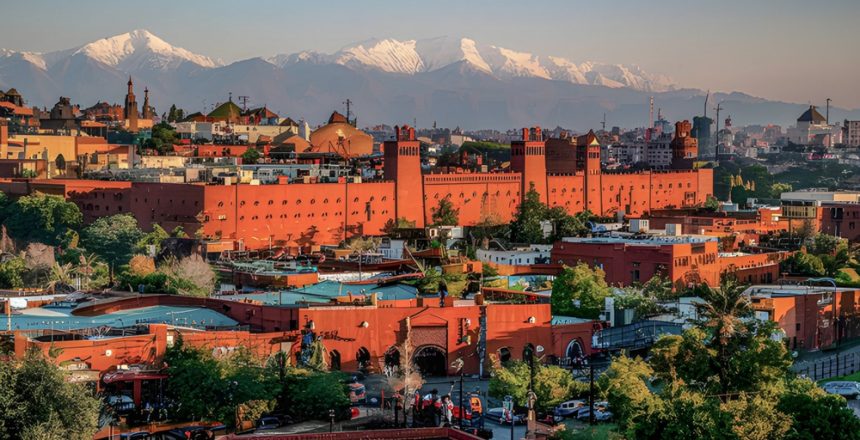 A,Breathtaking,Photo,Of,Marrakech,City,In,Morocco,,With,A