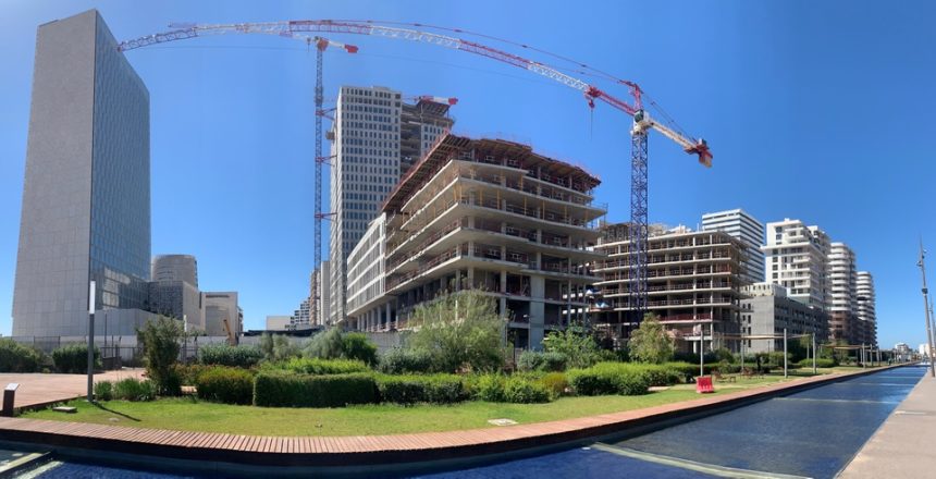 Casablanca,,Morocco,-,April,20,,2023,:,Low,Angle,Panoramic