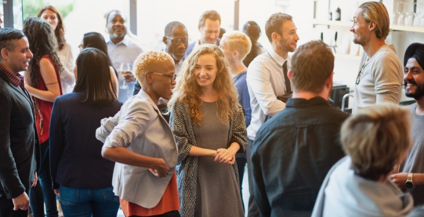 Diverse,Group,Of,People,Socializing,At,A,Casual,Gathering.,Men