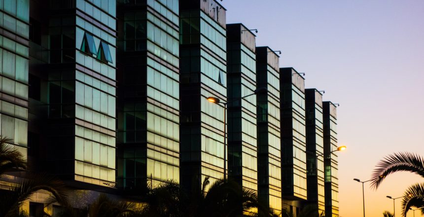 Modern,Buildings,At,Sunset,In,Mohammedia,Morocco